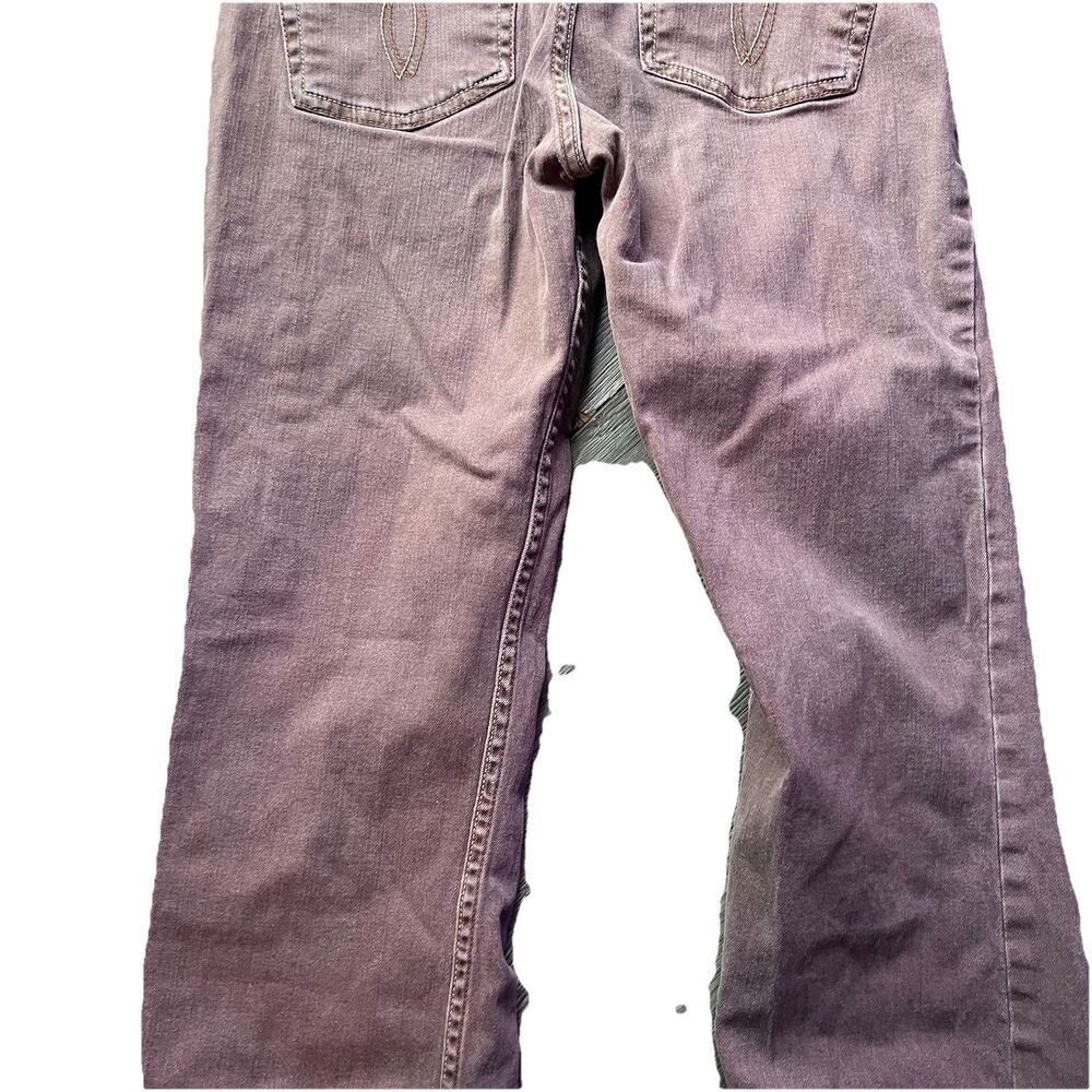 Paris Blues Y2K Brown Low Rise Bootcut Flare Jeans Pants Fade Juniors Size 5 - Picture 8 of 13